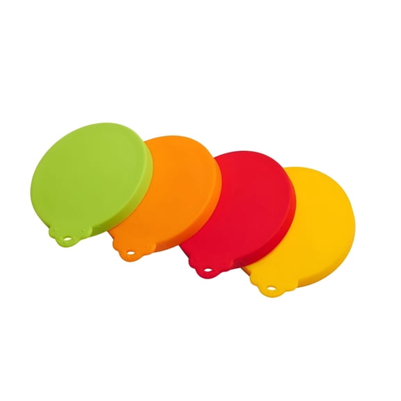 Universal Silicone Pet Food Can Covers 4 Pack, BPA Free Dog Cat Food Lids, Airtight Canning Supplies for 3oz to 13oz Cans, Odor Control Kitchen Storage, Dishwasher Safe