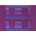 thumbnail image 1 of Ahgly Company Machine Washable Indoor Rectangle Transitional Dark Magenta Purple Area Rugs, 8' x 12', 1 of 7