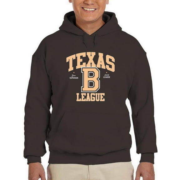 Texas B League Sport Style Hoodie Men -Image by Shutterstock, Male 3X-Large