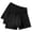 Black, variant on Men's 3-Pack Solid Cotton Boxer Shorts, Classic mid rise design, soft breathable material for all-day daily comfort Black L