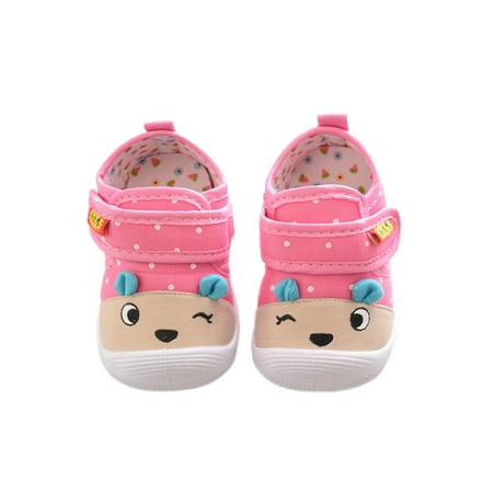 

Gomelly Toddler Flats Soft Sole First Walking Shoes Comfort Sneakers Lightweight Sneaker Casual Pink 6C