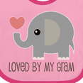 thumbnail image 4 of Inktastic Loved by My Gram Grandchild Boys or Girls Baby Bib, 4 of 4