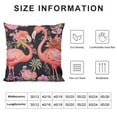 thumbnail image 6 of COMIO  Flamingos Throw Pillow Covers Set of 2 Tropical Leaves Flowers Birds Decorative Pillowcases Soft Cushion Covers for Sofa Couch Bed Home Decor, 6 of 6