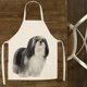 thumbnail image 5 of Delantal de lino de cocina con estampado de perro, babero de limpieza, accesorios para hornear para chefs domésticos Tmvgtek Para estrenar, 5 of 8