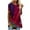 Hot Pink, variant on Fesfesfes Tunic Tops Women Casual Printed Short Sleeve Round Neck Pullover Blouse T-shirt Tops Short Sleeve T Shirts for Women L(US:8)