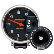 Autometer 6806 Pro-Comp Tachometer, 5", 6K Rpm Diesel, Pedestal W/Peak Memory