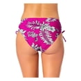 thumbnail image 2 of CALIFORNIA WAVES Women's Multi Color Floral Stretch Tie Details Lined Moderate Coverage Side Tie Swimsuit Bottom XS, 2 of 2