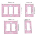 thumbnail image 2 of Yayeee Rocker Switch Wall Plate 2-Gang 4.7"x4.6" Home Decorative Outlet Cover, Ice Cream Rainbow Pattern, 2 of 6