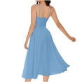 thumbnail image 4 of FcBaudy Camisole Sans Manches Robe Col en V, Robes d'Été pour Femmes, Robes de Mode pour Femmes Robe à Bretelles Colorées Col en V Robe pour Femmes, 4 of 4