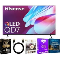Hisense 85 inch Class QD7 Series QLED 4K UHD Smart Google TV with Streaming Bundle HDMI Cable and 12 Month CPS Warranty for Brilliant Quantum Dot Color and Premium Home Entertainment