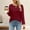 Wine, variant on Holzkary Womens Sweatshirts Color Block Long Sleeve Tops Fall Casual Crewneck Shirts Trendy Loose Fit Tunics Top Loose Top Sweatshirt Crew Neck Loose Top with Color Decorative Edge Fashion Brown L
