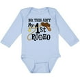 thumbnail image 3 of Inktastic No, This Ain't My 1st Rodeo Cowboy Hat and Lasso Boys or Girls Long Sleeve Baby Bodysuit, 3 of 5