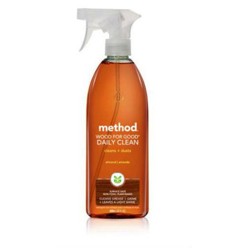 Method 01182 Wood For Good Daily Cleaner Spray, Almond, 28 Oz