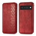 thumbnail image 6 of Allytech Flip Wallet Case for Google Pixel 8, Premium PU Leather Luxury Case with Kickstand & Card Slots, Strong Magnetic Closure Inner Soft TPU Shockproof Protective Case for Women Men - Red, 6 of 6