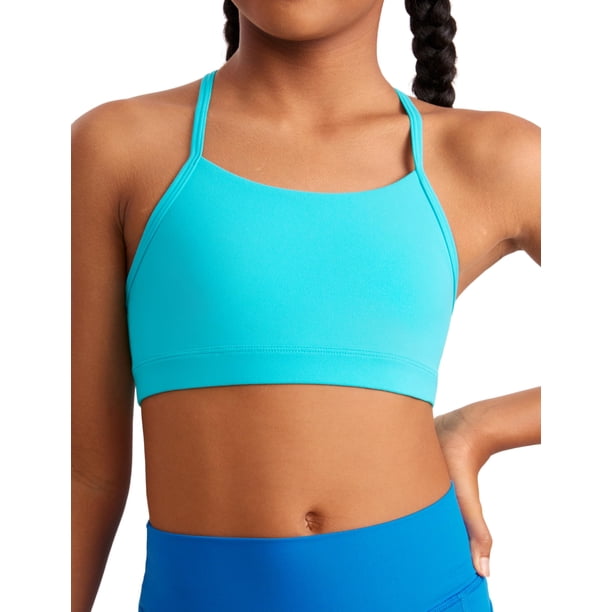 Top deportivo CRZ YOGA Butterluxe con espalda en Y y relleno XS Azul Espectral
