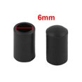 thumbnail image 2 of Unique Bargains 28 Pcs Antislip Rubber Round 6mm Dia Chair Foot Cover Table Furniture Leg Protector Black, 2 of 3