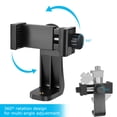thumbnail image 2 of SharingMoment Soporte Premium para Smartphone/Adaptador de Montaje en Trípode Vertical y Horizontal Soporte Giratorio con Tornillo de 1/4 de Pulgada/Clip Ajustable para iPhone, teléfono Celular Androi, 2 of 5