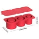 thumbnail image 4 of Bandeja para cubitos hielo con tapa moldes cilíndricos silicona tazas 30-40 onzas () rojo, 4 of 4