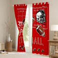 thumbnail image 3 of Castle Fairy Rugby Football Black Out Curtains,Sport Gamer Curtains Pack of 2 (42x63 Each), 3 of 6