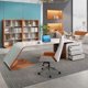 thumbnail image 3 of Luxury Console Office Desks Study Conference Desktops Storage Executive Gaming Table Modern Shelf Bureau Meuble Desk Supplies My Lux Decor Round, 3 of 10
