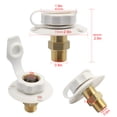 thumbnail image 4 of fastboy RV City Water Inlet With Check Valve And With Quick Connector Set Fill Inlet Water Black, 4 of 6