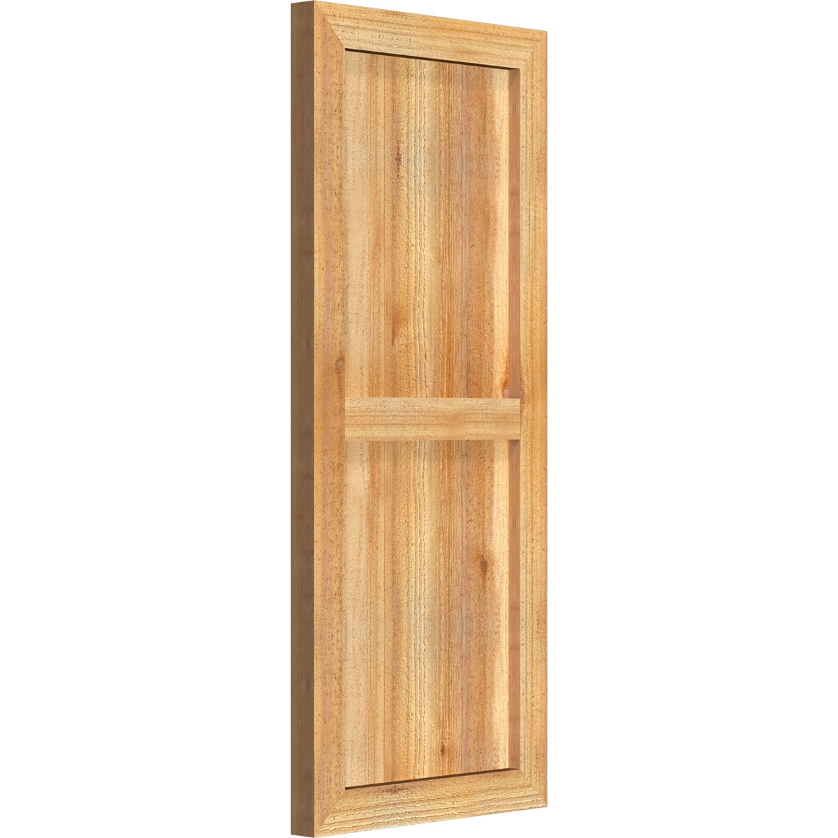 16 1/8"W X 38"H Timbercraft Three 5 3/8" Boards Framed Board-N-Batten Shutters, Rough Sawn Western Red Cedar (Per Pair)