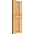 thumbnail image 5 of 16 1/8"W X 38"H Timbercraft Three 5 3/8" Boards Framed Board-N-Batten Shutters, Rough Sawn Western Red Cedar (Per Pair), 5 of 13