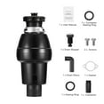 thumbnail image 2 of KFFKFF Garbage Disposal, 3/4HP 3250RPM Constant Operation Food Residue Eliminator, Simple Connection Food Residue Pulverizing System with Noise Diminishing, Electrical Cable & Splash Protector, 2 of 9