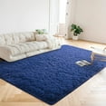 thumbnail image 3 of Lochas Ultra Soft Indoor Modern Area Rugs Fluffy Living Room Carpets for Children Bedroom Home Decor Nursery Rug 4' x 5.3',Indigo, 3 of 7