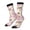 2 Black-1, variant on Lilies Flowers Print Adult Socks for Men & Women,Calf Socks, Ankle Socks,Boots Socks,Breathable Casual Sock,Unisex Crew Socks