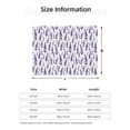 thumbnail image 5 of Yiaed Lavender Flowers Print Blanket Throw Blanket Soft Cozy Flannel Blanket for Home Bed Sofa Couch Chair-80"x60", 5 of 6