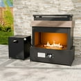 thumbnail image 2 of COOS BAY 35.4" Outdoor Propane/Natural Gas Fireplace with Propane Tank Table, 50000 BTU Modern Fireplaces with CSA Certified for Outside Backyard, 2 of 9