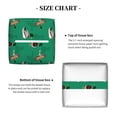 thumbnail image 5 of Lsque Duck Mallard Flying Pose Printed Tissue Box Cover Holder, Facial Paper Organizer Dispenser,Square with Bottom Belt, PVC Leather Decorative Organizer, 5 of 8