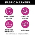 thumbnail image 3 of Tulip Writer Fabric Markers 6/Pkg-Primary, 3 of 5