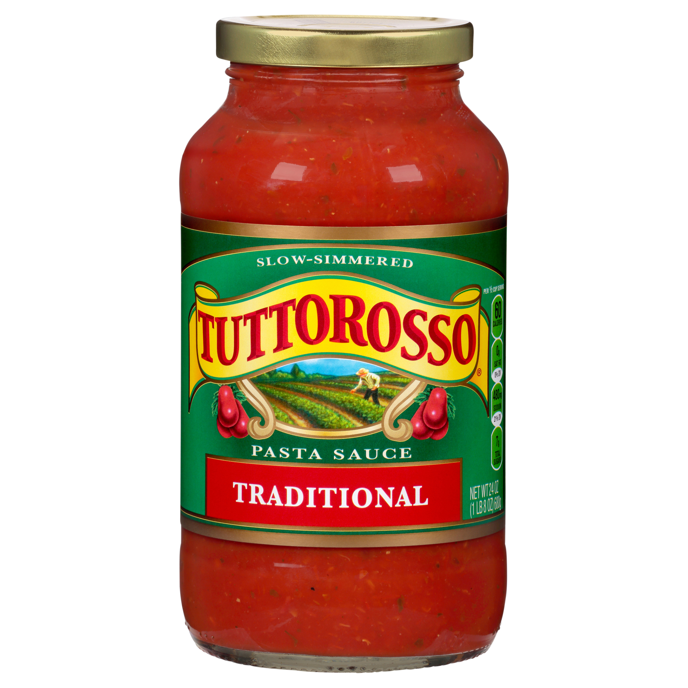 Tuttorosso Traditional Pasta Sauce, 24 oz Jar