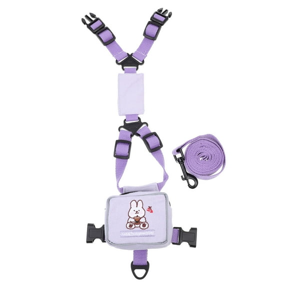 OUNONA Harness for Cat Cute Cat Harness Purple Polyester 1Pcs