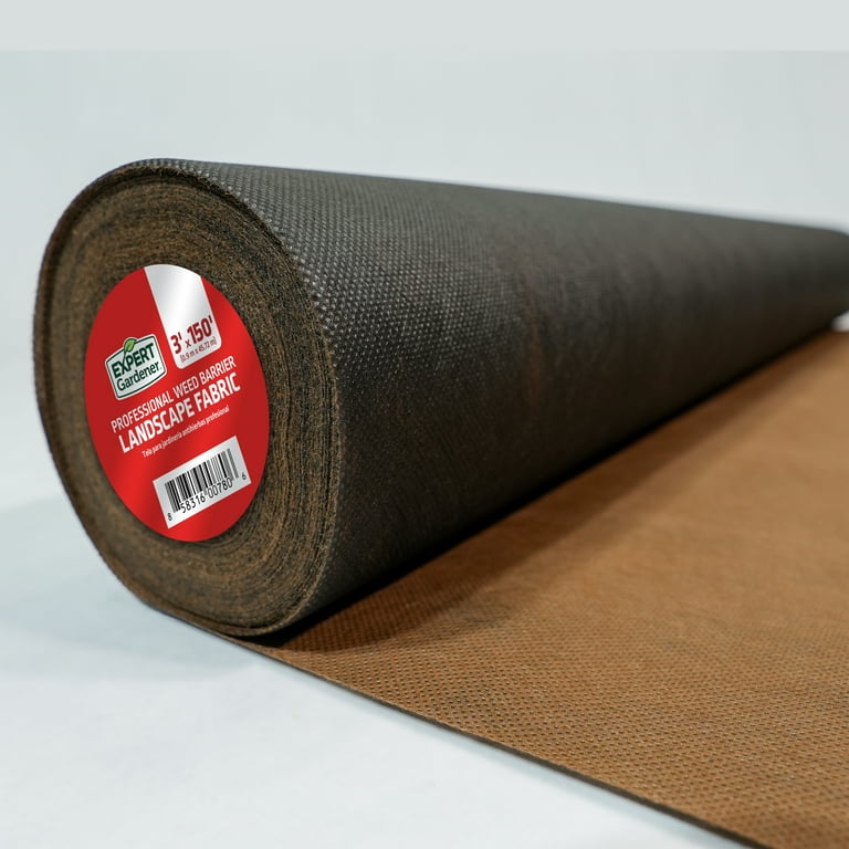 Expert Gardener Weed Barrier Fabric 3' x 150' Dual Color UV