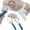 2PCS, variant on Dual Sided Shedding Blade, Stainless Steel Pet Grooming Tool with ABS Grip, Removes Loose Hair & Undercoat for Heavy Shedding