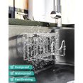 thumbnail image 4 of Multifunctional Adhesive Kitchen Sink Organizer with M-Shaped,2 Installation Methods Kitchen Sponge Holder,Rustproof Sponge Caddy for Brush,Sink Stopper and Scraper -Silver, 4 of 7