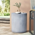 thumbnail image 2 of GDF Studio Abney Outdoor Lightweight Concrete Side Table, Gray Blue, 2 of 6