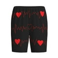thumbnail image 4 of Easygdp Cardiogram and Heart Men's Short Pajama Pants, Sleep Shorts, Household Pants, Casual Pants with Pockets - Medium, 4 of 9