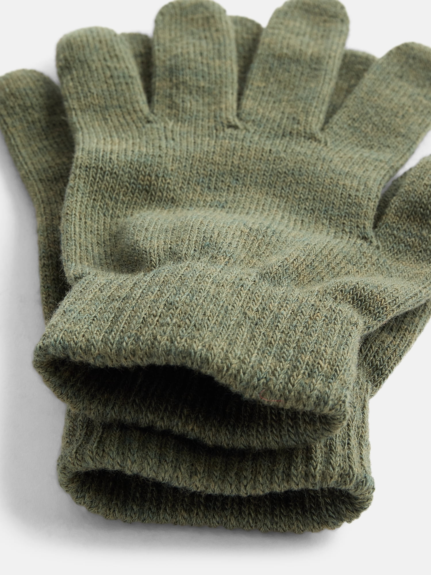 No Boundaries Women's Ribbed Knit Solid Gloves, 2 Pack