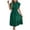Green summer dresses for women, variant on Womens Short Sleeve Button Dresses with Belt Elegant Business Casual Midi Dress Ruffled Evening Party Wedding Guest Dress Khaki,M