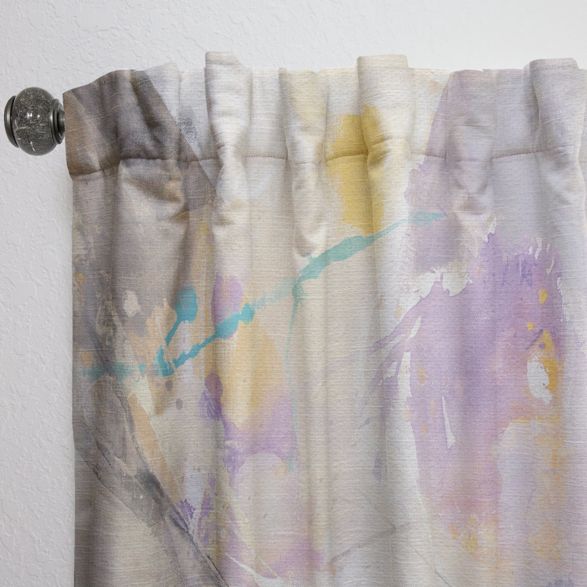 Designart 'Minimalist Spring Confetti I' Modern & Contemporary Curtain Panel