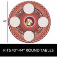 thumbnail image 2 of Mandala Round Table Cloth Luxury Ethnic Colorful Tribal Round Boho Floral Elastic Edged Table Cover Fade and Stain Resistant Table Cloths Easy to Clean Fits Tables 40-44" Diameter, 2 of 4