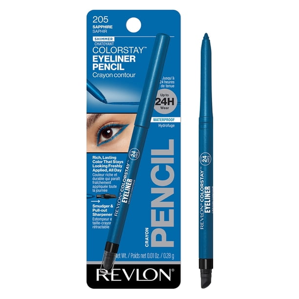 Delineador Revlon colorstay resistente al agua 205 sapphire 0.28g