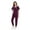 Burgundy, variant on VIAOLI Women's Scrubs Set - Stretchy Medical Uniform with Pockets, for Nurses & Doctors, S-XXL, Multi-Color