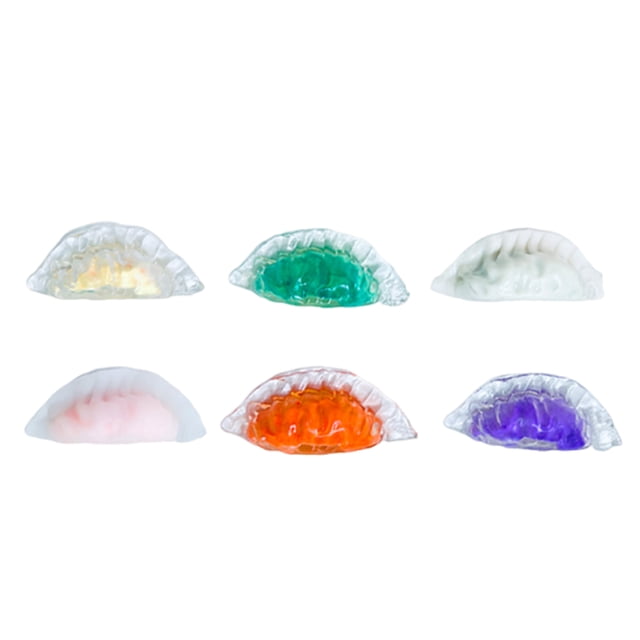 Moonsky Juguete sensorial antiestrés, empanada de饺子 (dumpling) realista, superficie suave y elástica, perfecto para liberar tensión en oficina o casa, diseño simulado de comida