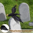thumbnail image 2 of Binwennn Small Ornament Set Realistic Black Birds For Garden Home, 2 of 8