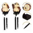 thumbnail image 4 of 2Pcs Solar Owl Statue Assorted Color Garden Solar Decoration for Porch and Courtyard, 4 of 8